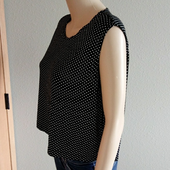U.S.WEAR BLACK TOP POLKA STRETCHY SIZE L - Picture 6 of 8